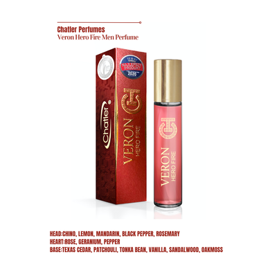 Chatler Eau De Parfum - Veron Hero Fire Men Perfume
