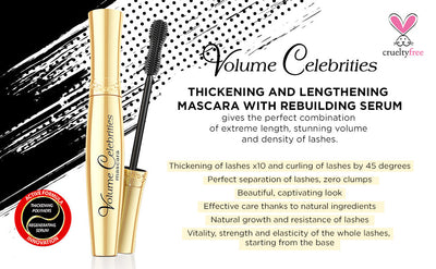 Volume Celebrities Deep Black Mascara