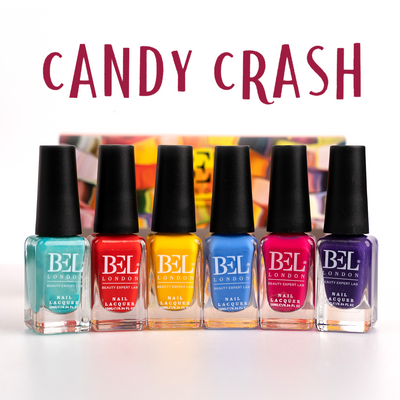 BEL London Candy Crash Nail Set - 6 Pack NaIL Lacquers Set