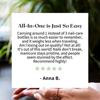 NATURABLOOM Hard to Believe 3 In 1 Nail Strengthener and Growth Polish