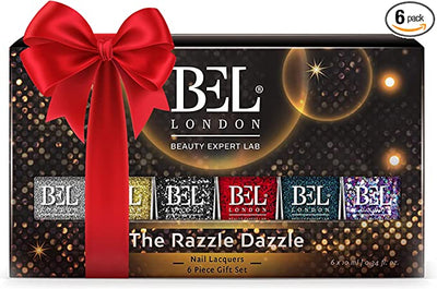 BEL London Razzle Dazzle Nail Set - 6 Pack Nail Lacquers Gift Box