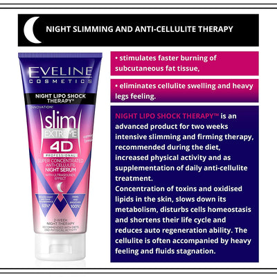 Slim Extreme 4D Super Concentrated Cellulite Cream with Night Lipo Shock Therapy