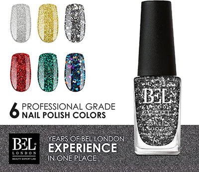 BEL London Razzle Dazzle Nail Set - 6 Pack Nail Lacquers Gift Box