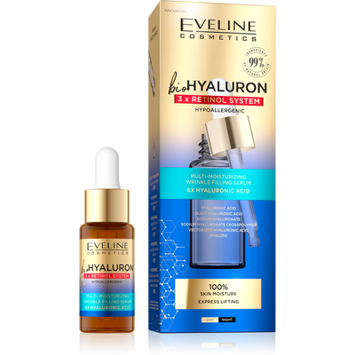Bio Hyaluron 3X Retinol System Multi-moisturizing Wrinkle Filling Serum