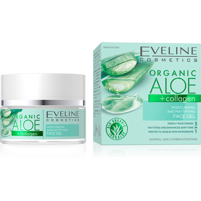 Organic Aloe+Collagen Moisturizing and Matting Face Gel
