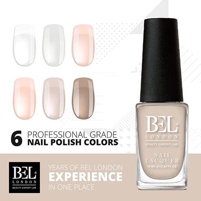 BEL London The Frenchie Nail Set - 6 Pack Nail Lacquers Gift Set