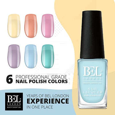 BEL London ThePastels Nail Set - 6 Pack Nail Polish Set