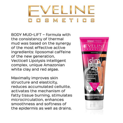 Slim Extreme 4D Anti Cellulite Thermal Mud Body Cream