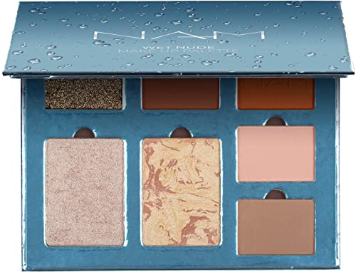 Wet Nude Eyeshadow Palette with Blush and Highlighter