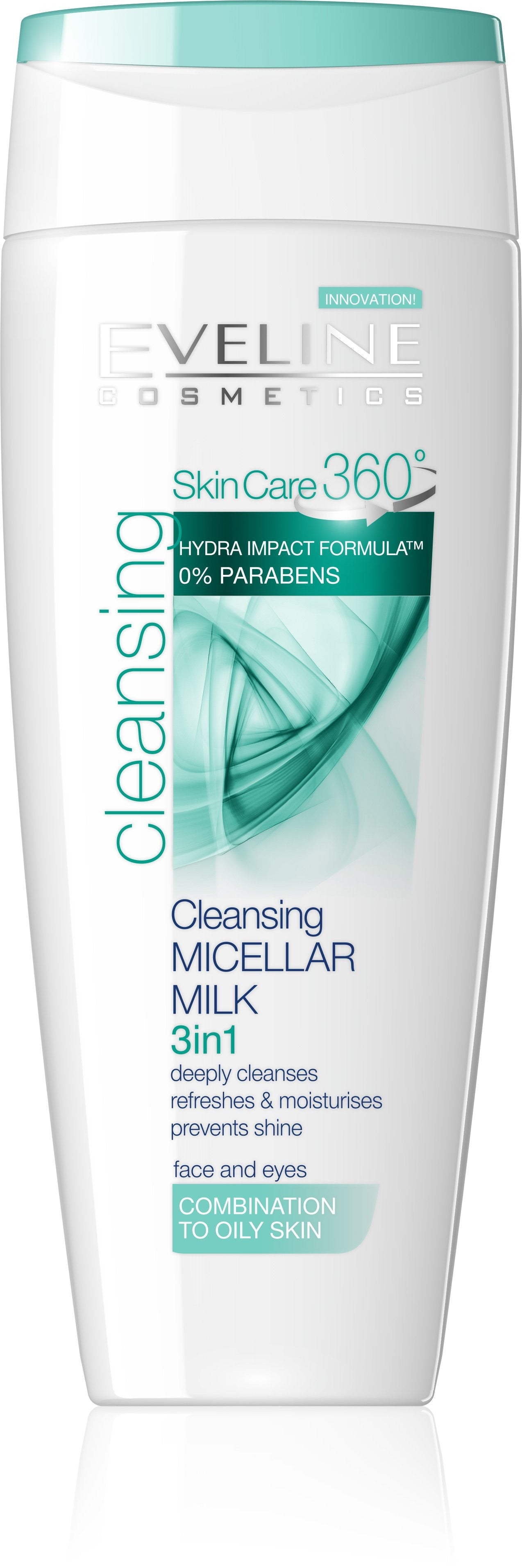 SkinCare 360 Cleansing Micellar Milk 3 in 1 Combination to Oily Skin eveline-cosmetics.myshopify.com