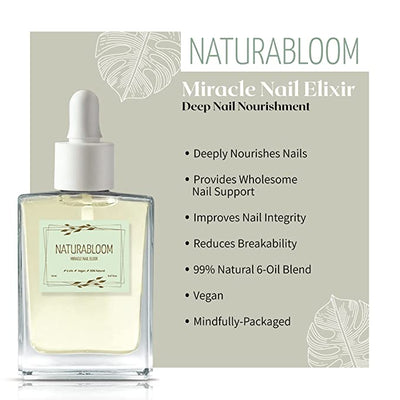NATURABLOOM Miracle Nail Elixir Nail Repair Nail Oil