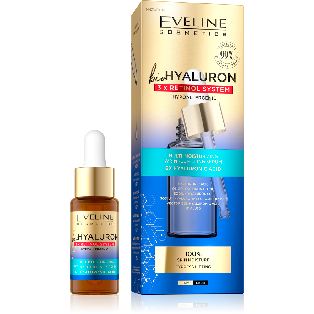 Bio Hyaluron 3X Retinol System Multi-moisturizing Wrinkle Filling Serum