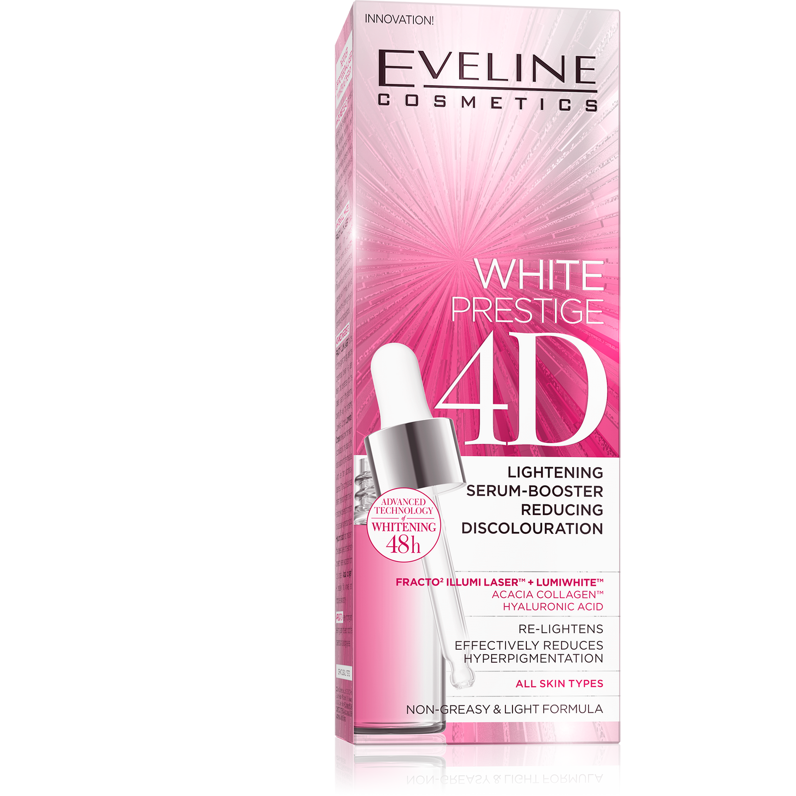 White Prestige 4D Lightening Serum Booster Reducing Discoloration