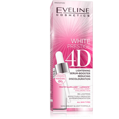 White Prestige 4D Lightening Serum Booster Reducing Discoloration