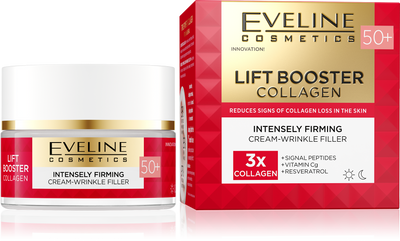 Lift Booster Collagen Strongly firming wrinkle filler cream 50+
