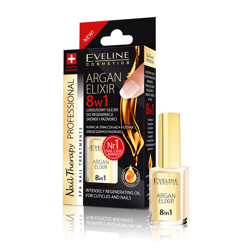 Nail Therapy Argan Elixir 8 in 1 Intensely Regenerating Oil for Cuticles and Nails