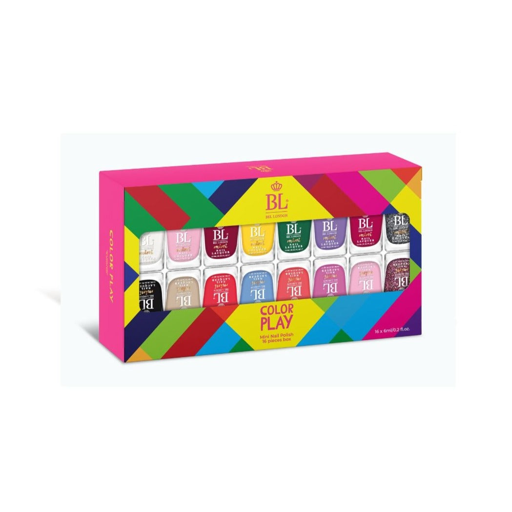 BEL London  "Color Play" 16 Pack Nail Polish Set