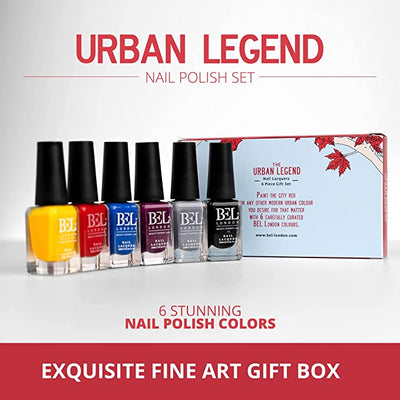 BEL London Urban Legend  Nail Set - 6 Pack Nail Lacquers Set