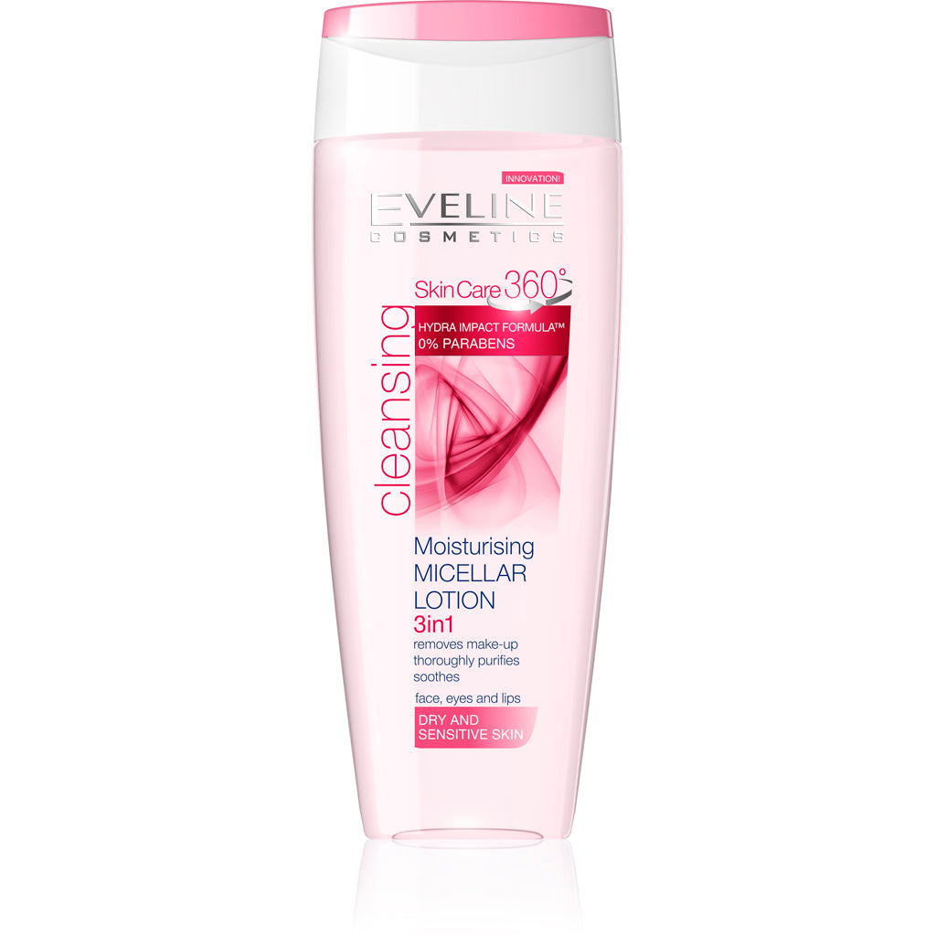Skin Care 360 Cleansing Moisturizing Micellar Lotion Make up remover eveline-cosmetics.myshopify.com
